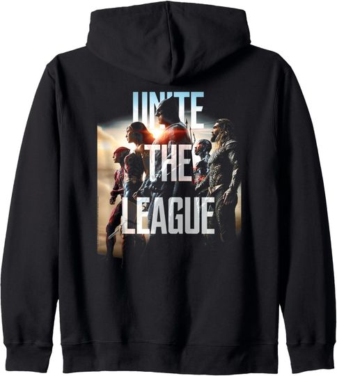 Justice League Movie Unite the League Zip Hoodie, Gift For Fans