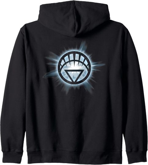 Discover Green Lantern White Glow Zip Hoodie, Gift For Fans