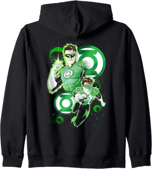 Discover Green Lantern In Action Zip Hoodie, Gift For Fans