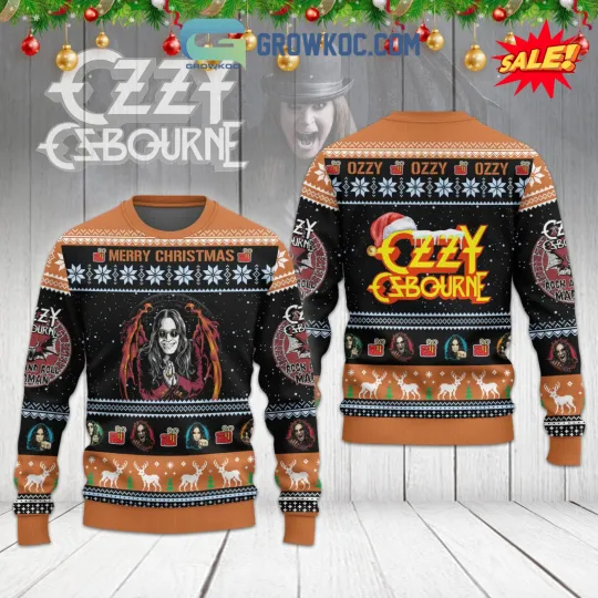 Ozy Osbourne Merry Christmas Ugly Sweater