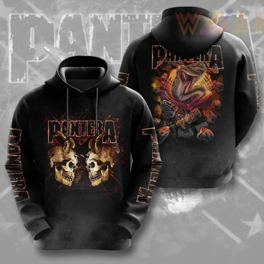 Discover Panteraa Rock Music Band Limited Edition 3D Print Hoodie