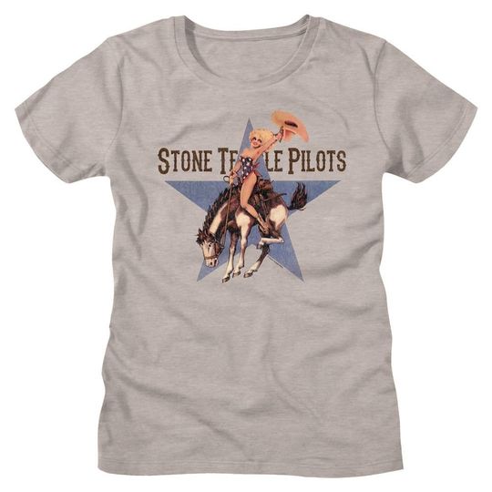 Discover Stone Temple Pilots Riding Bronco Heather Women's T-Shirt