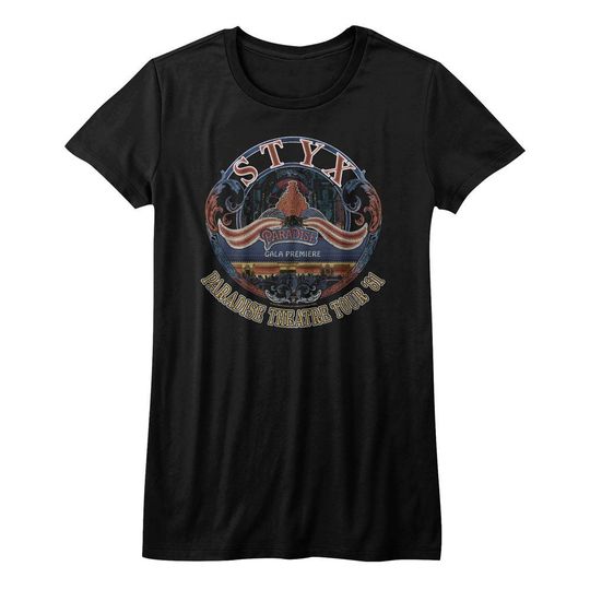 Discover Styxs Tour '81 Black Junior Women's T-Shirt