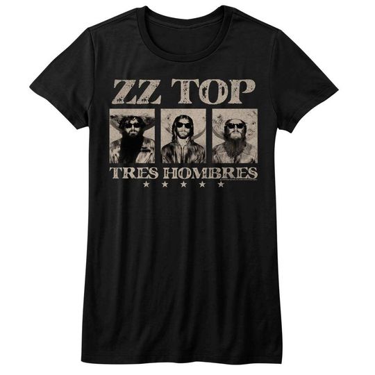Discover ZZ Top ZZ Top Black Junior Women's T-Shirt