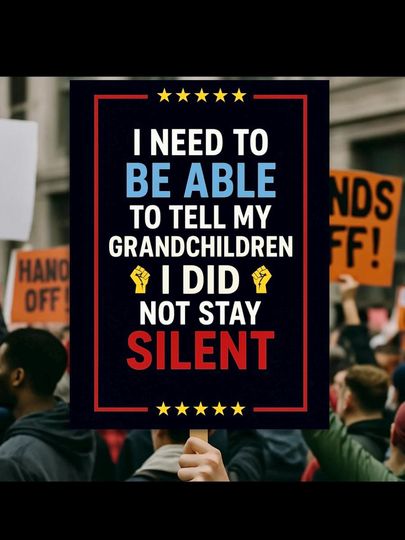 Discover Resistance Protest Sign, No Kings Day Protest Sign, Protect Democracy Protest Poster, Anti-Trump Political Activist Poster, Rally Sign