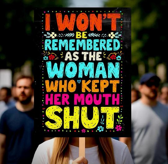 Discover Resistance Protest Sign, Protest Sign For Activist Women, No Kings Day Protest Sign, Anti-Trump Political Activist Poster, Rally Sign