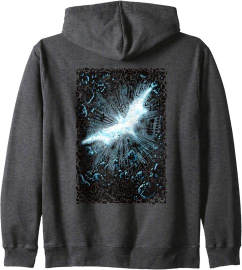 Batman Dark Knight Rises Crumble Poster Zip Hoodie, Gift For Fans