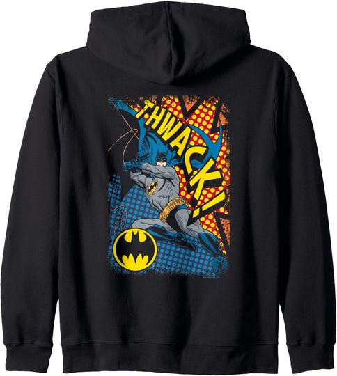 Batman Thwack Zip Hoodie, Gift For Fans