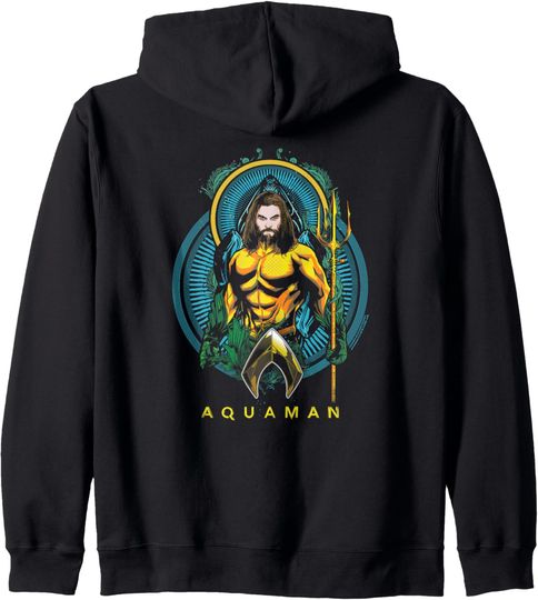 Aquaman Movie Aqua Nouveau Zip Hoodie, Gift For Fans