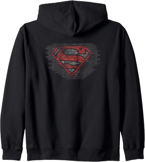 Superman Brick S Zip Hoodie, Gift For Fans