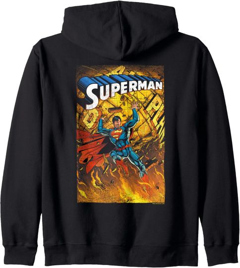 Superman One Zip Hoodie, Gift For Fans