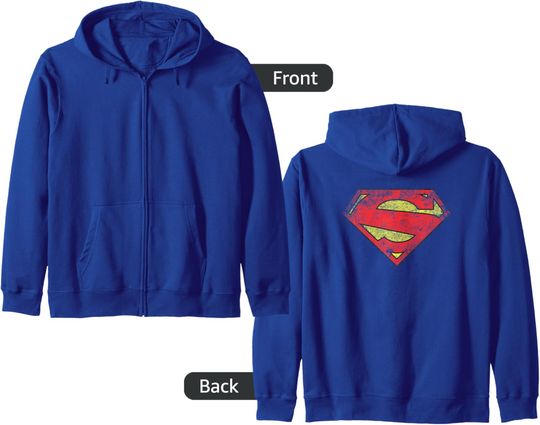 Discover Superman New 52 Shield Zip Hoodie, Gift For Fans