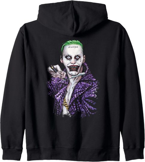 Suicide Squad Joker Blade Black Zip Hoodie, Gift For Fans