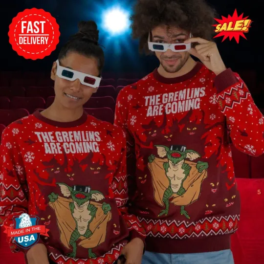 Discover 2025 Gremlin Christmas Ugly Sweater S-5XL