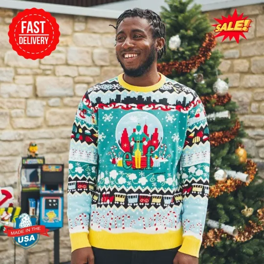 Discover Elf Christmas Ugly Sweater S-5XL