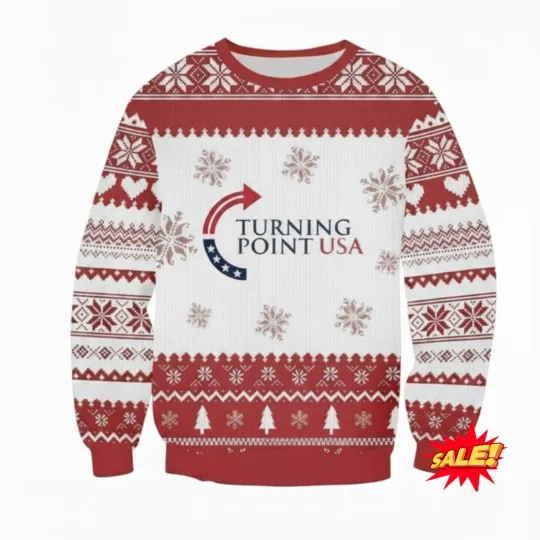 Charlie Kirk Turning Point USA Ugly Christmas Sweater 2025