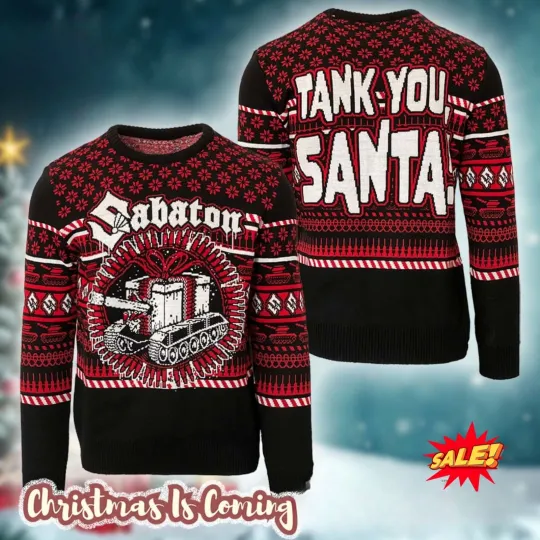 Discover Sabaton Holiday Tank You Santa The Present Tank Knitted Ugly Christmas Sweater