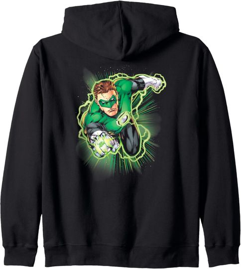 Discover Green Lantern Energy Zip Hoodie, Gift For Fans