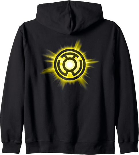 Discover Green Lantern Yellow Glow Zip Hoodie, Gift For Fans