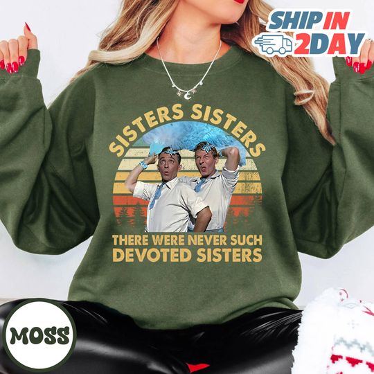 Discover Retro White Christmas Wallace and Davis T-Shirt, Haynes Sisters White Christmas Movie Sweatshirt, Christmas Song Shirt