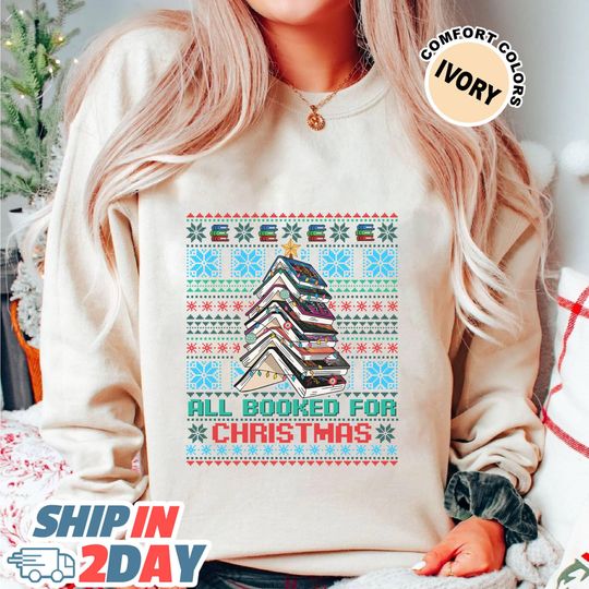 Discover Throne of Glass series Ugly Christmas Sweatshirt, Need this for Christmas Book Tee, TOG Shirt, Bookish Christmas Tree Sweatshirt, Xmas Gift