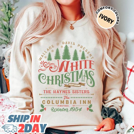 Discover Two-sided White Christmas Shirt, Haynes Sister Shirt, White Christmas Movie Shirt, Christmas Holiday Shirt, White Christmas Movie 1954 Shirt