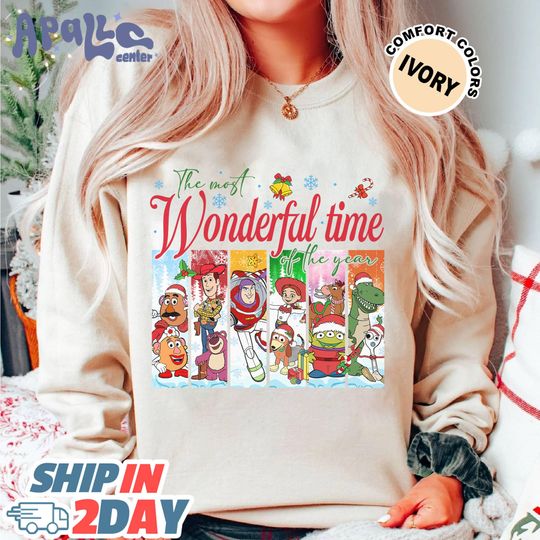 Discover The Most Wonderful Time Of The Year Shirt, Toy Story Xmas Party Sweater, Xmas Toy Story Squad Sweater, Toy Story Winter Holiday Shirt