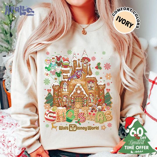 Discover Family Matching Christmas Shirt, Toy Story Very Merry Christmas Party 2025 Gingerbread Shirt, Disneyland All Characters Group Shirt