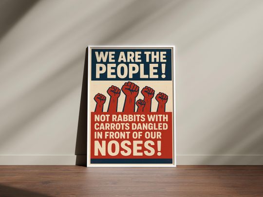 Discover Anti-Trump Poster, No Kings No Cry Print, Protect Democracy, No Kings Poster, Anti-Trump Print, Protest Wall Art, We Are The People Poster