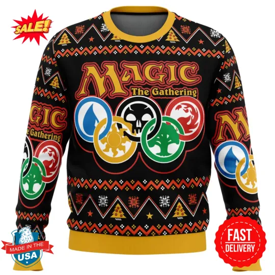 Discover Magic Arena V1 Magic the Gathering Ugly Christmas Sweater