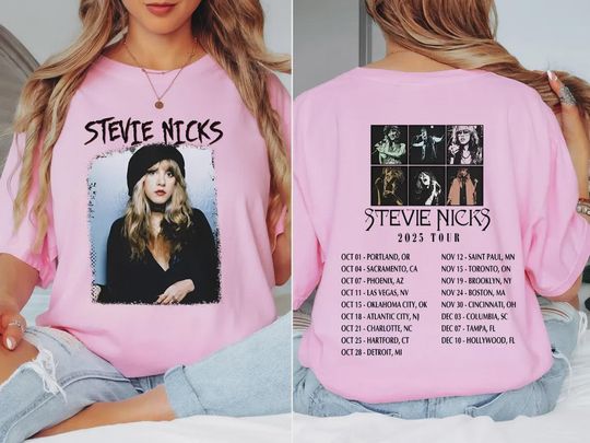 Discover Stevie Nicks 2025 Tour T-Shirt Unisex Vintage Rock Concert Tee
