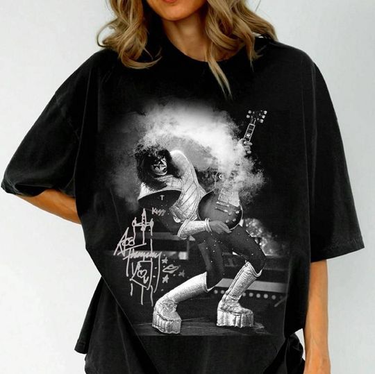 Discover Rip Ace Frehley Shirt KISS Ace Frehley Guitar Shirt, Ace Frehley Memories 1951-2025 Shirt