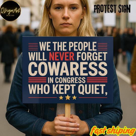 Discover No Kings In America Yard Sign, We The People Anti-Trump Flag, Resist Fascism Yard Sign, Reject Kings Sign  Print, Protest Sign