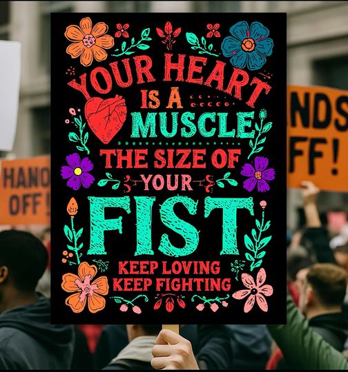 Discover Resistance Protest Sign, No Kings Day Protest Sign, Protect Democracy Protest Poster, Anti-Trump Political Activist Poster, Rally Sign