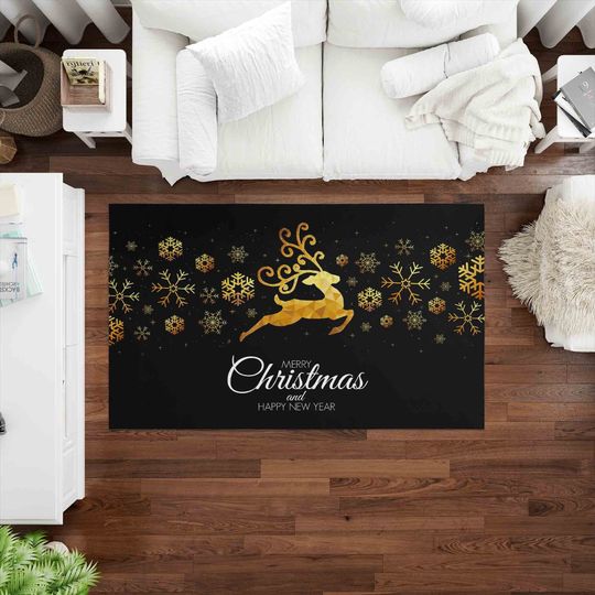 Discover Merry Christmas Rug, Xmas Rugs, Christmas Rugs, Modern Rug, New Year Rug