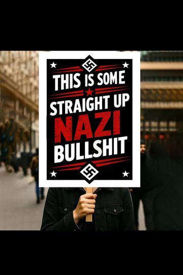 Discover Anti-Nazi Protest Poster, No Kings Day Rally Sign, Anti-Trump Signs  Printable Activist Poster, Political Protest Sign