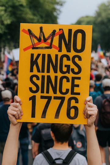 Discover No Kings Since 1776 Protest Poster  Anti-Trump Printable Sign, July 4th No Kings Day Art, Political Wall Art