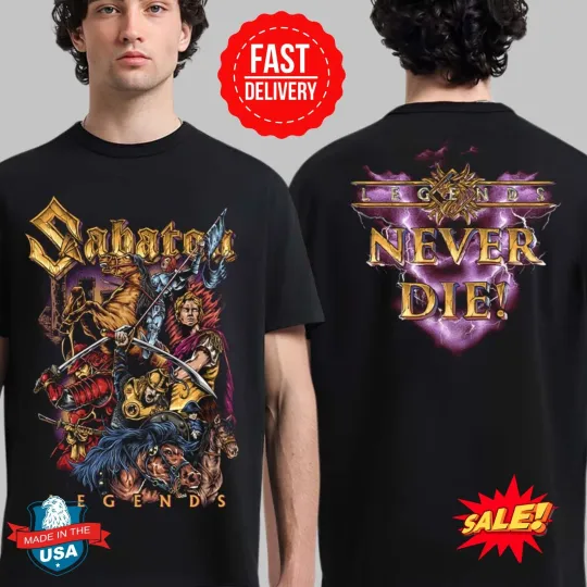 Discover Sabaton Legends Jeanne d’Arc Napoleon Caesar Miyamoto Musashi T Shirt