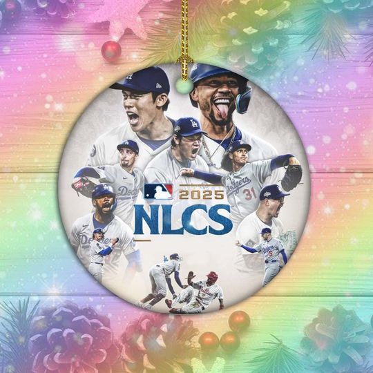 Dodgers Champions 2025 Ornament, Baseball Ornament, Dodgers Christmas Ornament, Champion Gift for Ornaments Decor