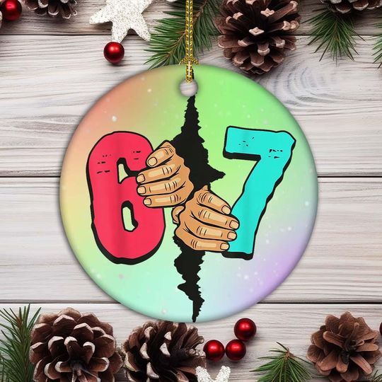 Discover Gen Alpha Ornament, Santa Says 6-7 Ornament, Tween Christmas Ornament, Teen Boy Gift, Gen Alpha Gift, Gen Z Ornaments, 6-7 Ornaments
