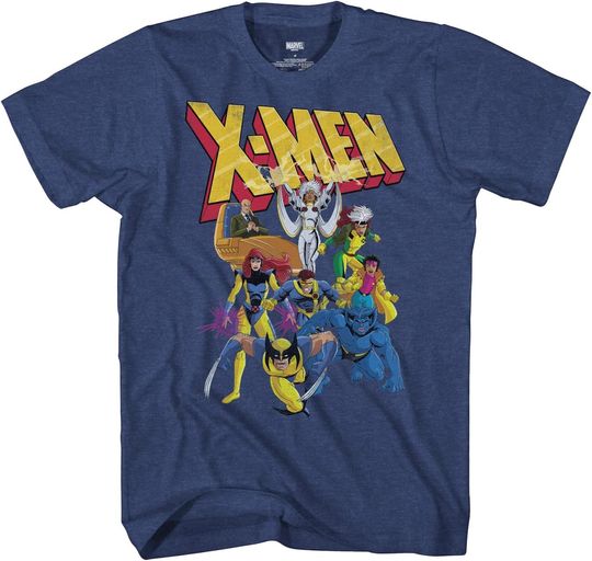 Discover Marvel X-Men 90s Team Wolverine Storm Jean Grey Beast T-Shirt