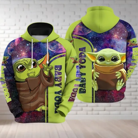 Discover Custom Yoda Star Wars 3D HOODIE Christmas Day Gift Halloween Day Gift Best Price