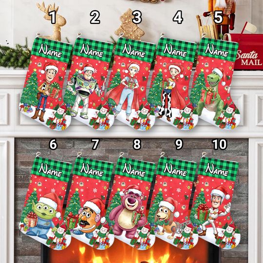 Discover Personalized Disney Pixar Toy Story Christmas Stockings, Disney Family Christmas Tree Decorations, Toy Story Stockings, Woody Socks Gift
