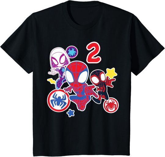Marvel Spidey and His Amazing Friends 2 Year Old Birthday T-Shirt
