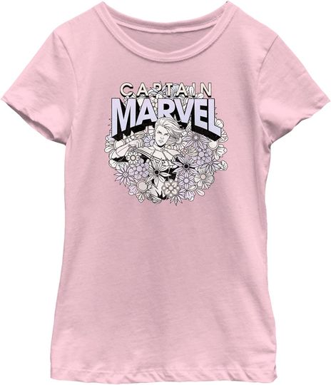 Discover Marvel Little, Big Universe Captain Spring Girls Short Sleeve Tee Shirt