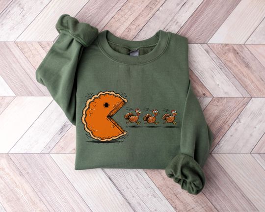 Discover Pumpkin Pie Fall Sweatshirt, Thanksgiving Tshirt, Cute Baking Shirt, Thankful Pie Lover Foodie Gift, Boho Gaming Apple Pie Hoodie, Fall