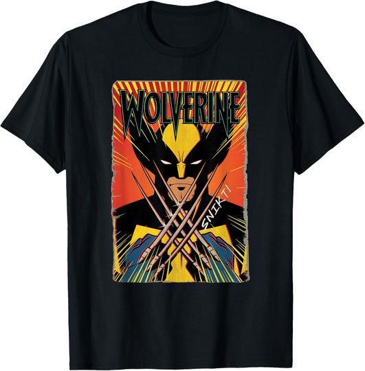Discover Marvel Studios X-Men ’97 Wolverine Claws Snikt Retro Vintage T-Shirt