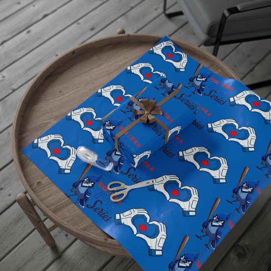 Discover Toronto Blue Jays Wrapping Paper Christmas, Toronto Blue Jays Funny Gift Wrap for Birthdays, Holidays & Parties, Gift Wrap for Teens