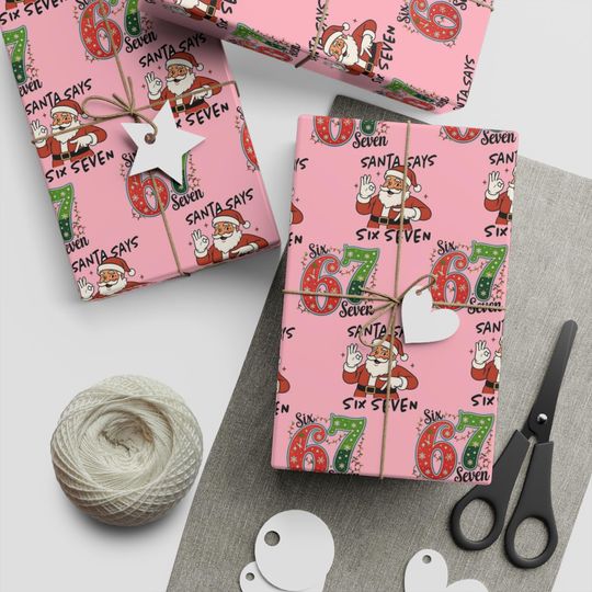 Discover Gen Alpha 67 Meme Wrapping Paper Christmas, Funny Gift Wrap for Birthdays, Holidays & Parties, 67 meme gifts, Gift Wrap for Teens