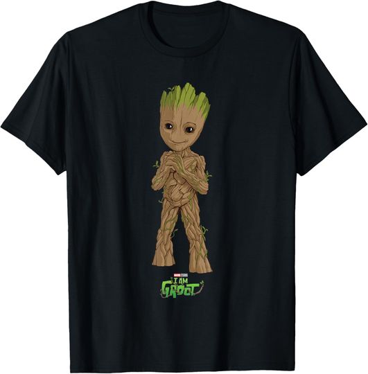 Marvel I Am Groot Super Cute Seedling Superhero Poster T-Shirt